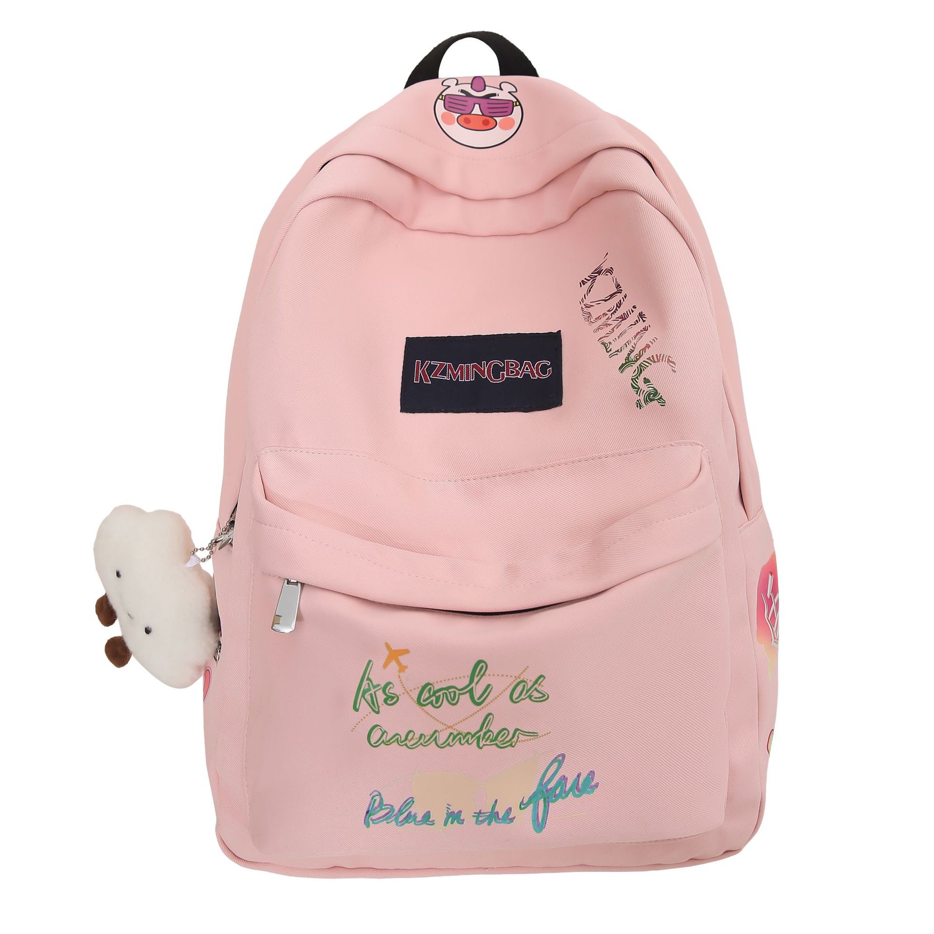 New Korean-style Instagram painted graffiti schoolbag for girls, a fresh and simple school-style backpack for primary school students Item Picture
