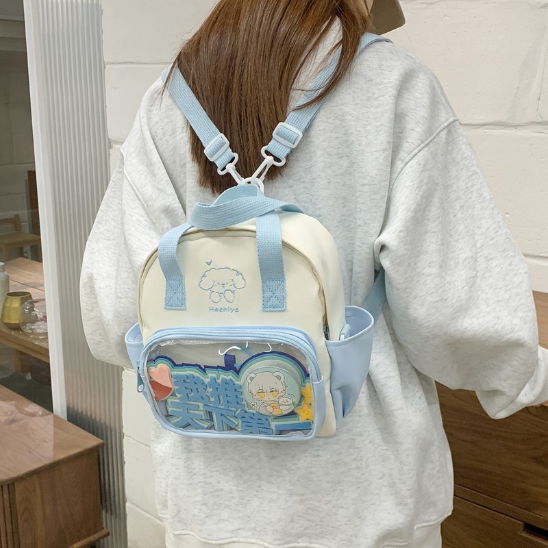 Summer new cute girl crossbody bag, Japanese ins school style three-in-one backpack, high appearance level, versatile pain bag full figure
