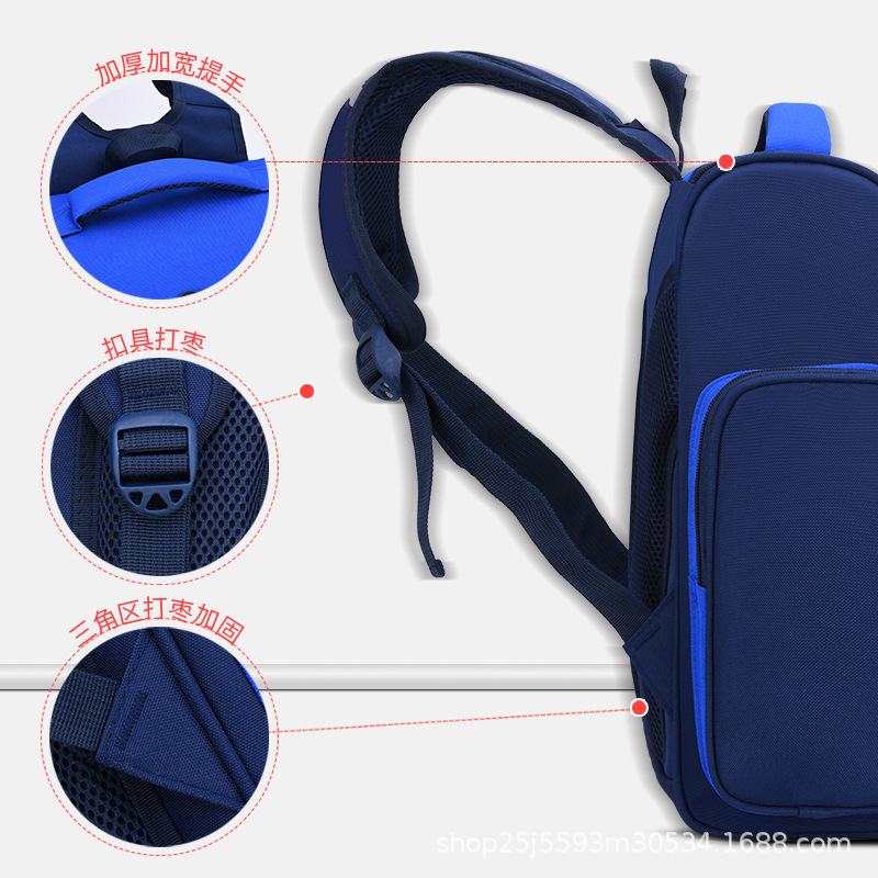 Factory direct sales of school bags for primary school students with logo printing, customized tutorial classes for children's training institutions, wholesale of printed backpacks Specification drawing