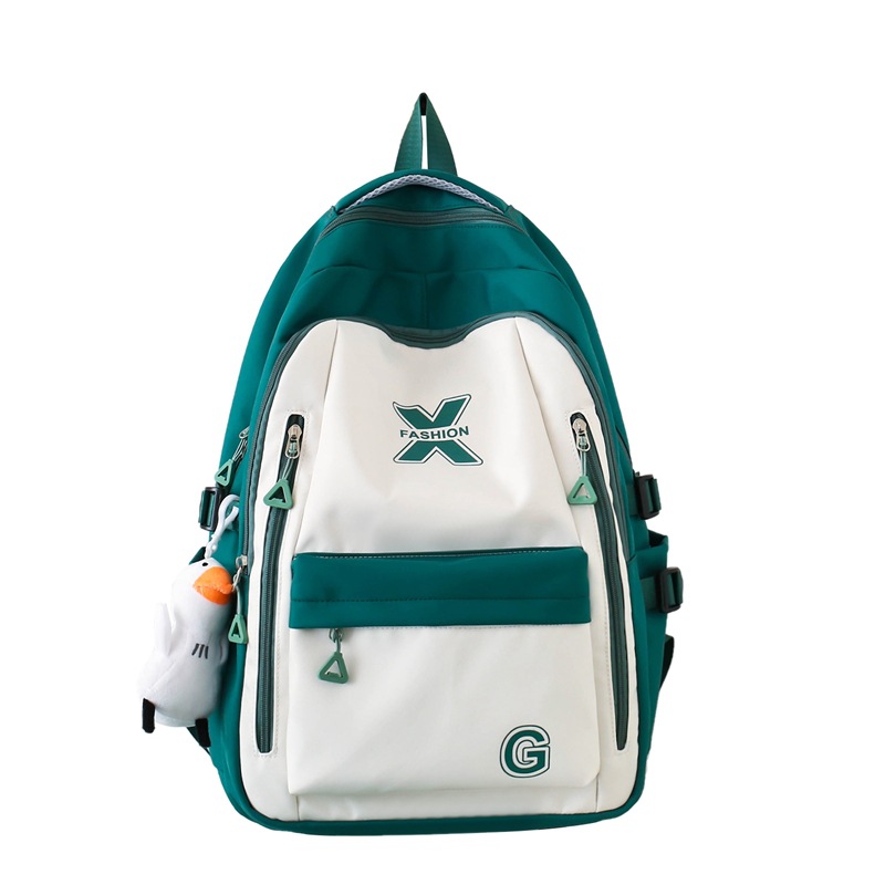 Wholesale of new large-capacity junior high school and senior high school schoolbags, female college student computer backpacks, simple and dirt-resistant casual backpacks Item Picture