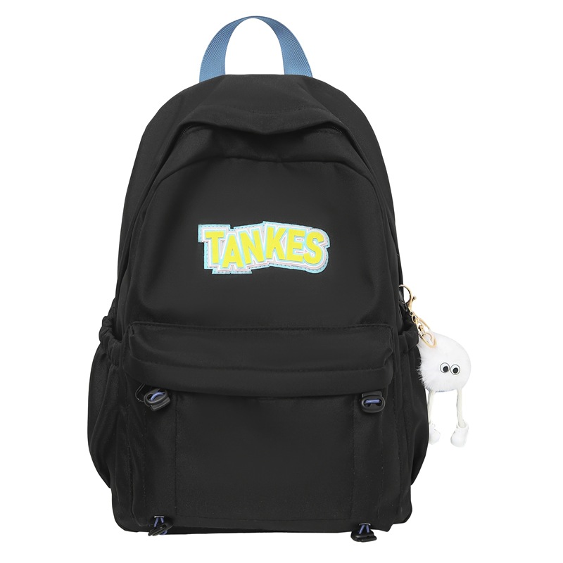 Korean-style ins versatile backpack with high appearance standards, large-capacity schoolbag for junior and senior high school students, simple and lightweight travel backpack Item Picture