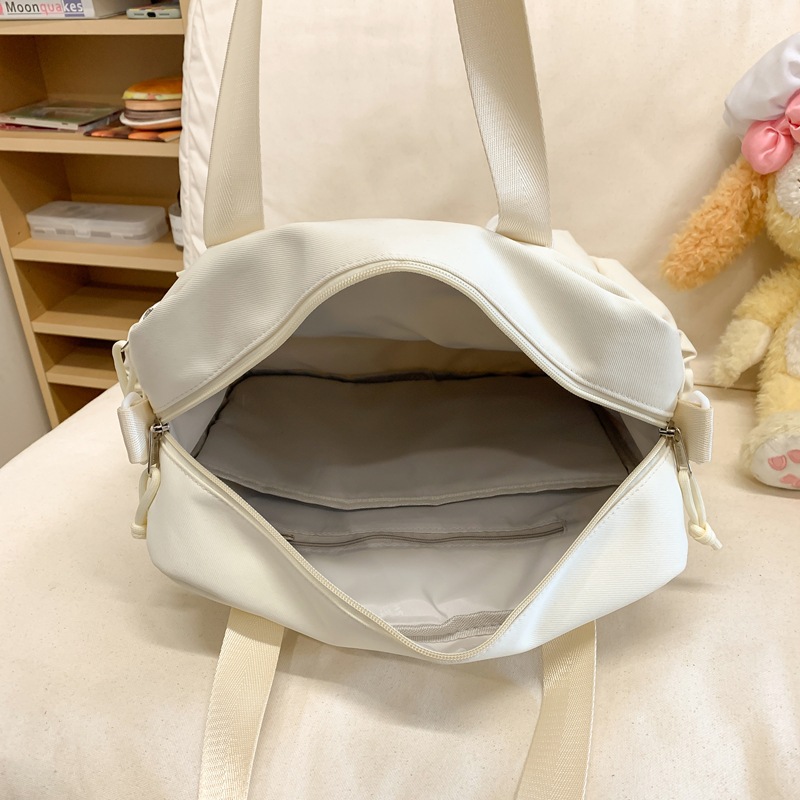 School-style dual-purpose backpack, Japanese-style ins cute large-capacity hand-held crossbody bag, versatile transparent smug pain bag Application Scenario