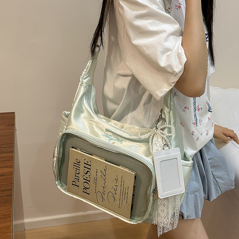 Korean style cute and soft girl single-shoulder bag, new summer style Japanese Instagram 2D pain bag, sweet and cool girl crossbody bag details Picture