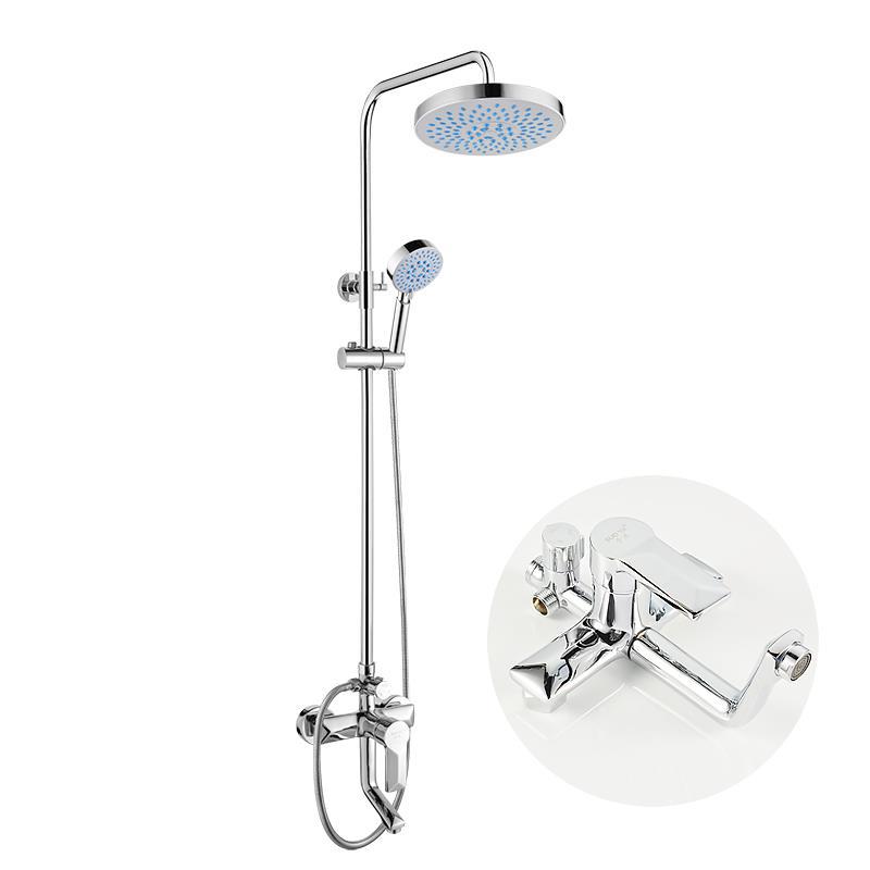 Shower head set, copper lifting ceiling, hand-held three-position shower head bathroom set wholesale 0 full figure