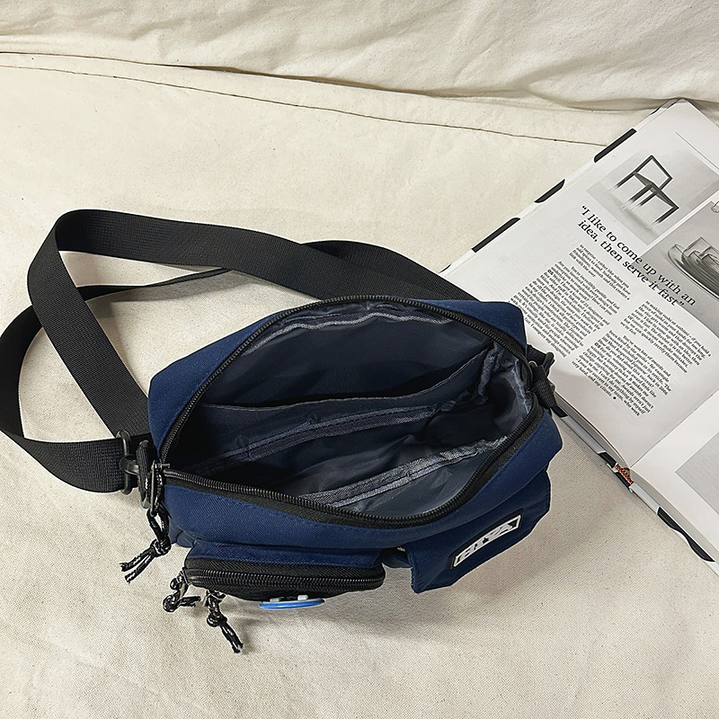 Crossbody bag for men, single shoulder, 2025 new style mobile phone bag, versatile backpack for students, street trend, couple's small square bag Application Scenario