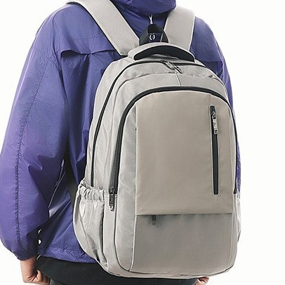 A new high-appearation-level Korean Instagram-style workwear men's backpack, a casual, simple and multi-purpose cross-border large-capacity backpack details Picture