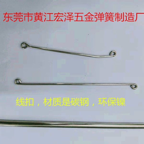 The assembly parts for the factory-supplied wire buckle spring round bar radiator are bent buckles, special-shaped wires and stainless steel wire buckles Specification drawing