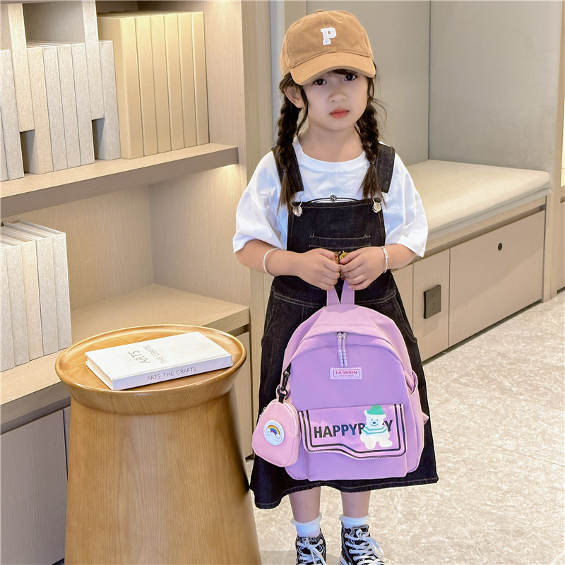 Children's bags, cute bear bags, kindergarten children's schoolbags, boys' and girls' backpacks, boys' and girls' waterproof backpacks Specification drawing
