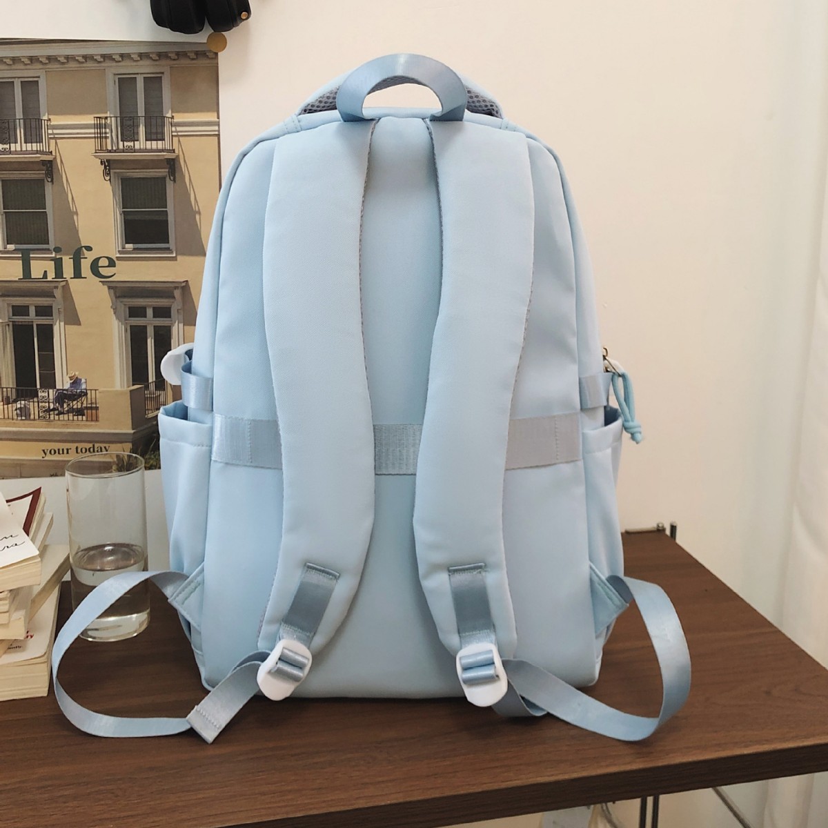 New high-appeartion-level girls' schoolbag for grades three to six, cute cartoon, lightweight, outdoor commuting, large-capacity backpack Specification drawing