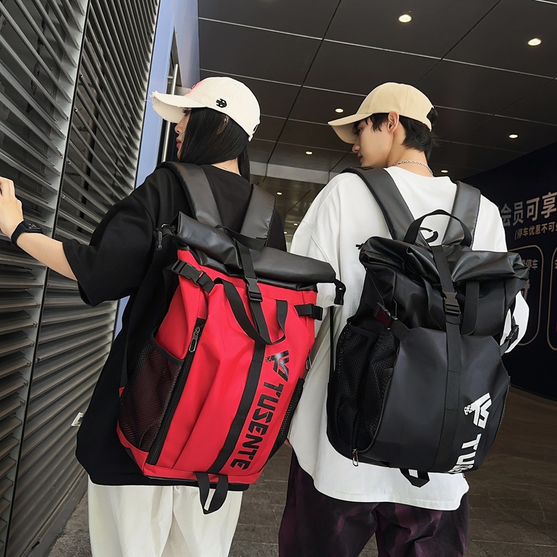 Sports bag for male college students, large-capacity, trendy brand for junior and senior high school students, fashionable and versatile, trendy backpack for women, ins backpack full figure