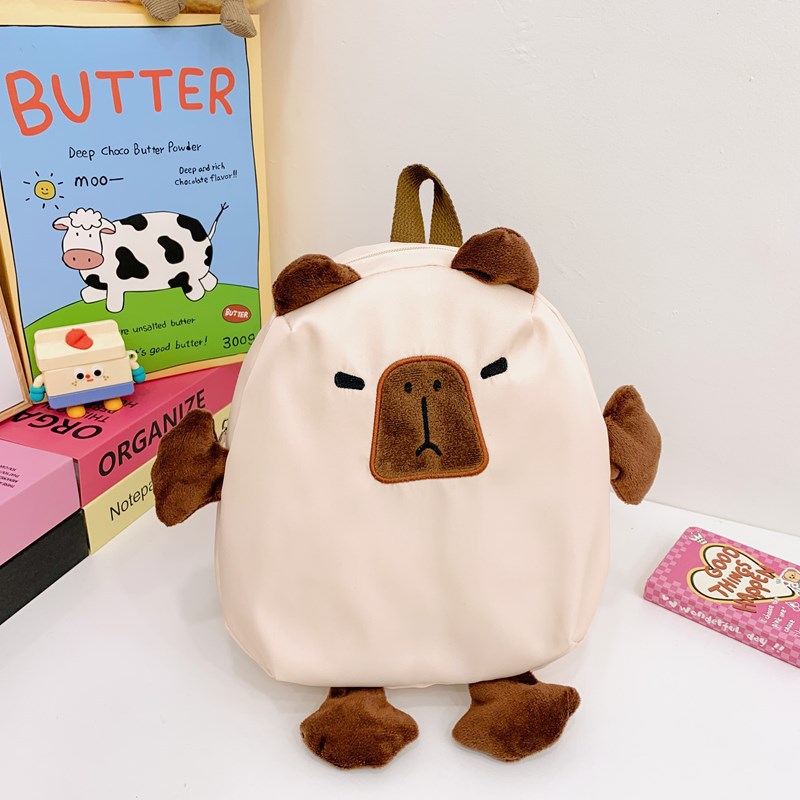 Pica Barra small and medium-sized nylon handbag, children's gift, coin purse, cute capybara, fashionable cartoon backpack Specification drawing