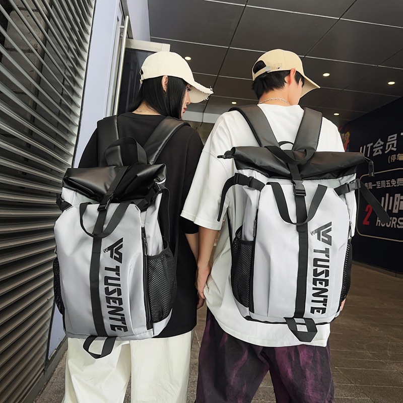 Sports bag for male college students, large-capacity, trendy brand for junior and senior high school students, fashionable and versatile, trendy backpack for women, ins backpack details Picture