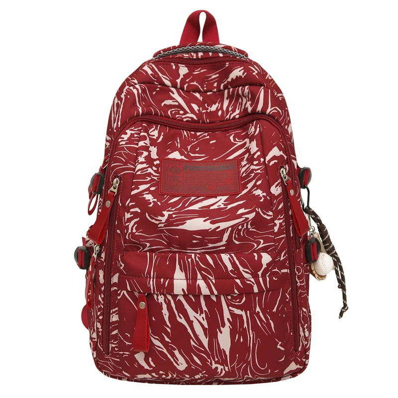 Japanese-style graffiti high appearance level middle school schoolbag for girls, 2024 new large-capacity hiking and travel backpack for men Item Picture