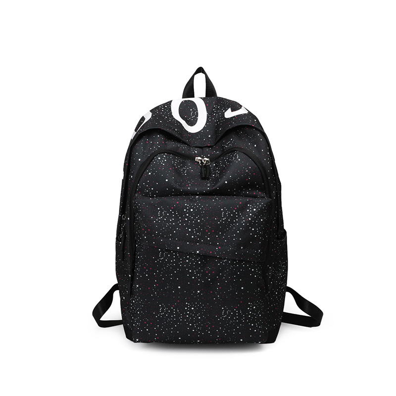 New trendy brand schoolbags, large-capacity male and female student sports "Full Sky Star" backpacks, computer bags, couple backpacks for travel Item Picture