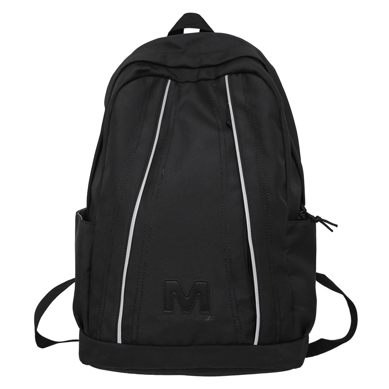 New foreign trade schoolbag for men, European and American retro workwear style couple casual backpacks, dirt-resistant backpacks for primary and secondary school students Item Picture