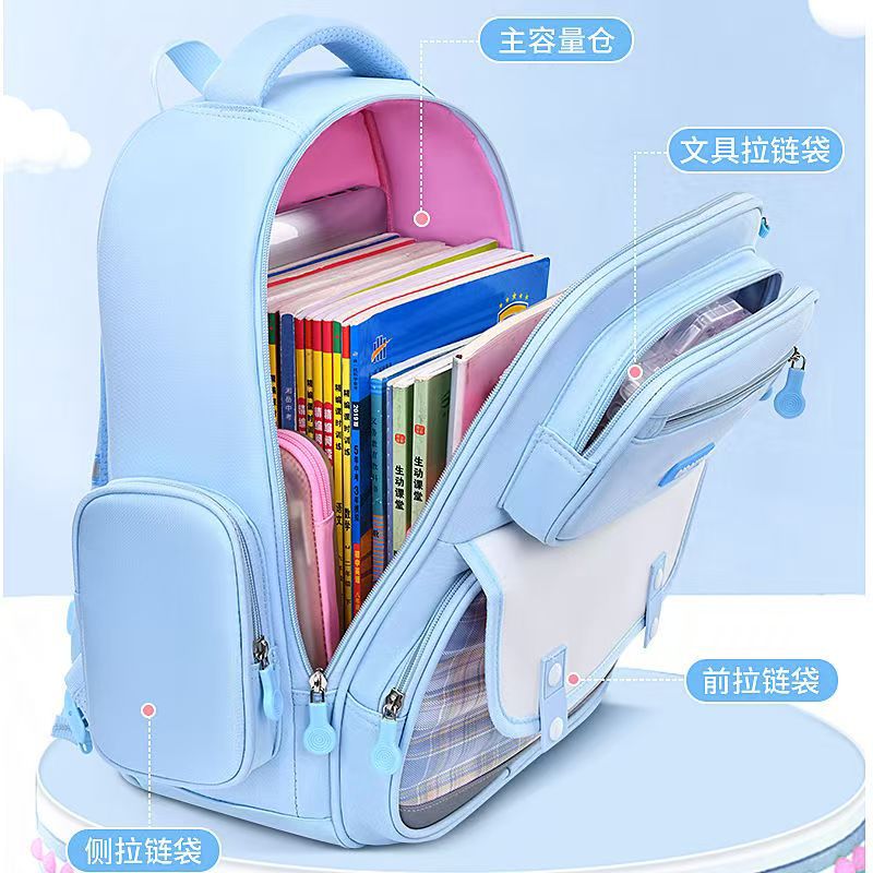 Factory-customized schoolbags for girls 1-3-6 grade backpacks for girls, super lightweight wholesale, large capacity details Picture