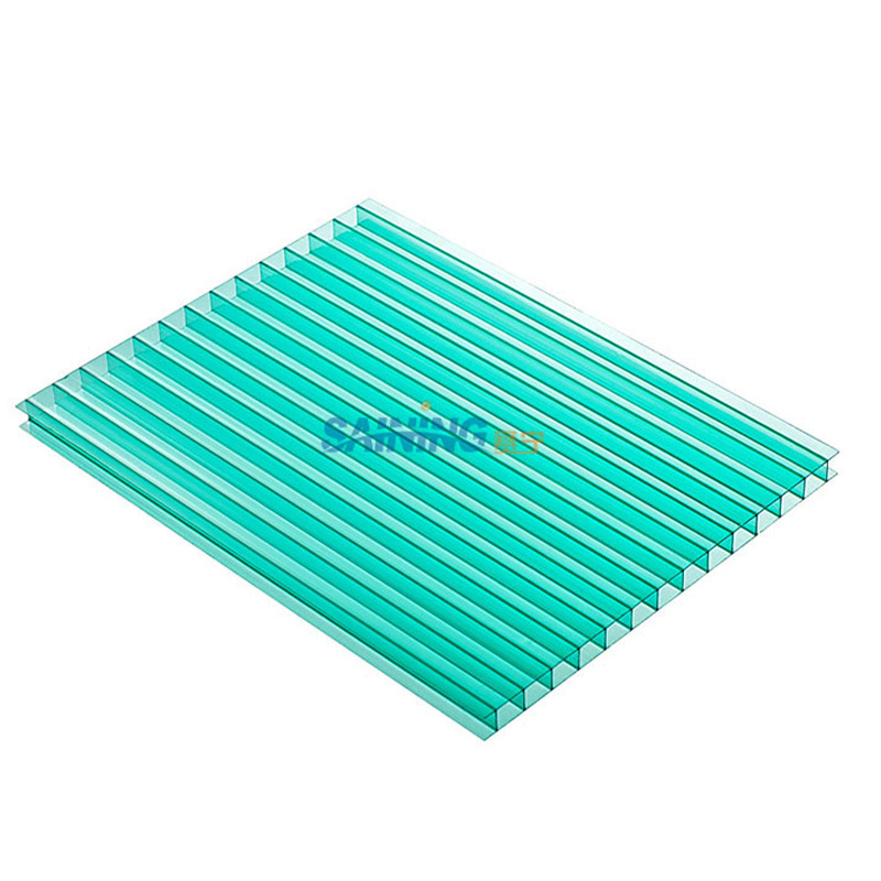 Double-layer and double-layer home decoration hotel canopy materials, transparent multi-color canopy canopy polycarbonate sheet undefined