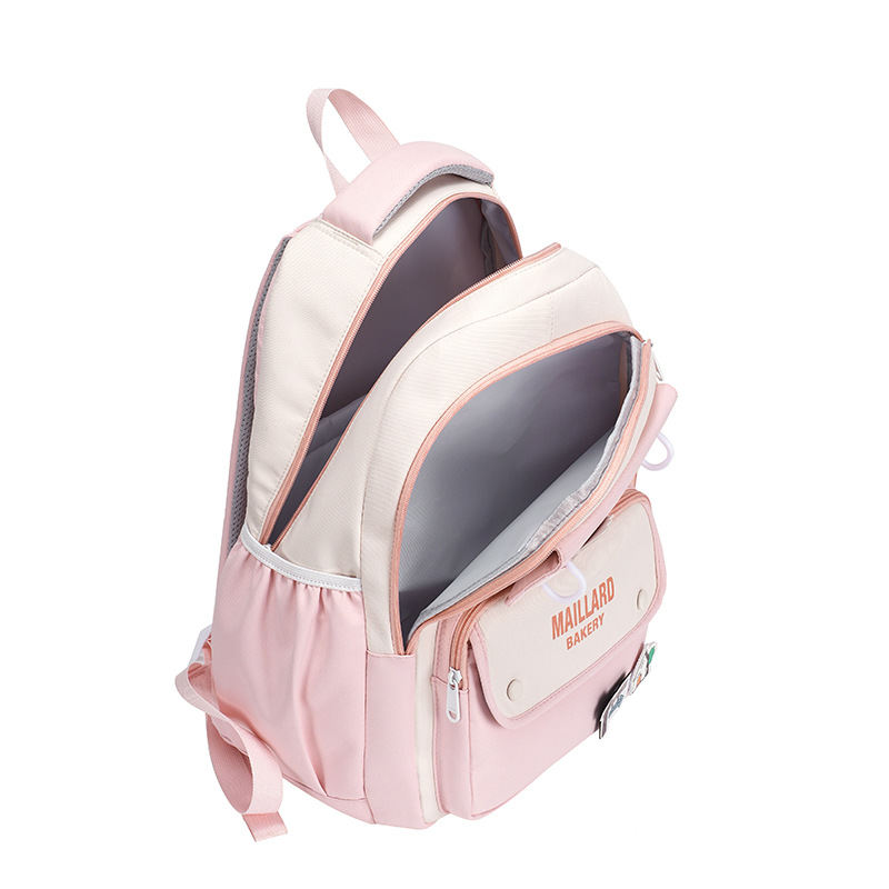 Korean-style high-appearance-level workwear schoolbag, lightweight, waterproof, load-reducing, back-protecting backpack, large-capacity, fashionable and versatile backpack Application Scenario