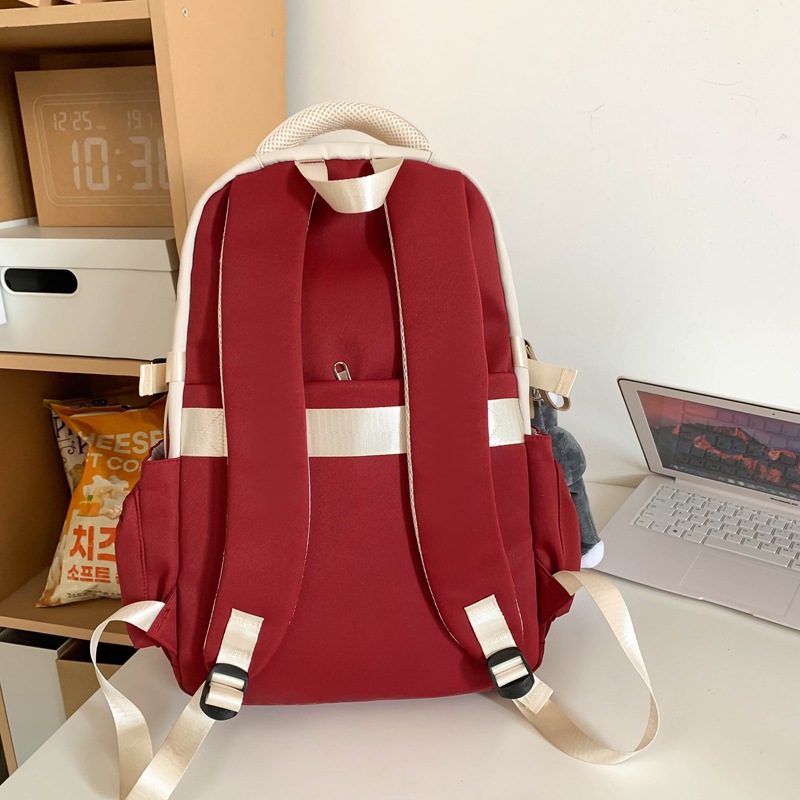 High-quality schoolbags for girls, American retro trend, ins middle school backpacks, large-capacity couple computer backpacks Specification drawing