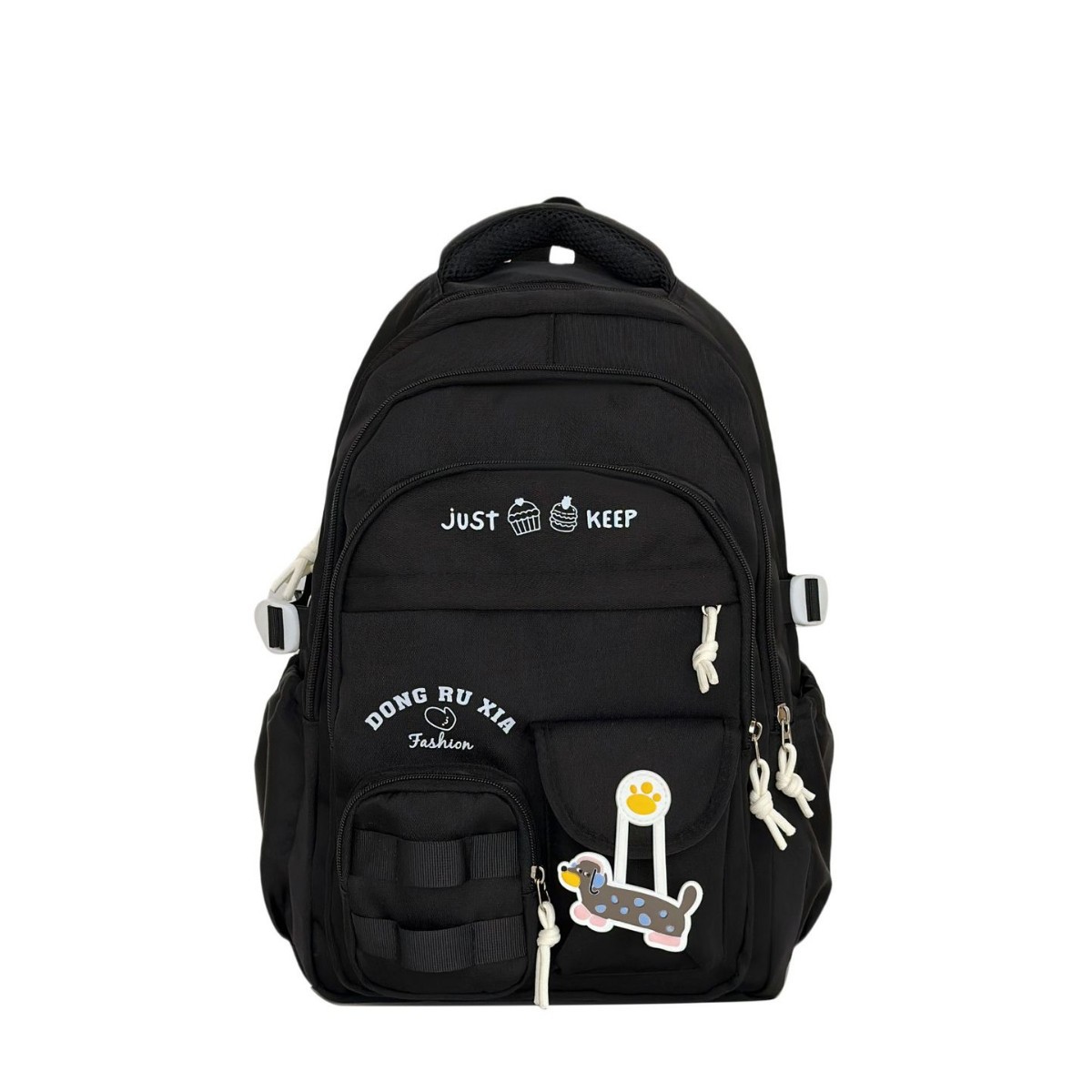 The new ins school style backpack is a cute, simple and lightweight commuting backpack for primary school students in grades 3 to 6 and junior and senior high school students Item Picture