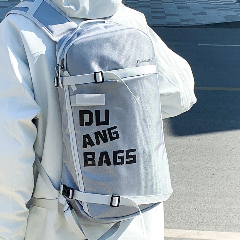 New Korean version ins letter-style outdoor travel hiking and mountaineering bag for men and women, a large-capacity travel bag for casual commuting details Picture