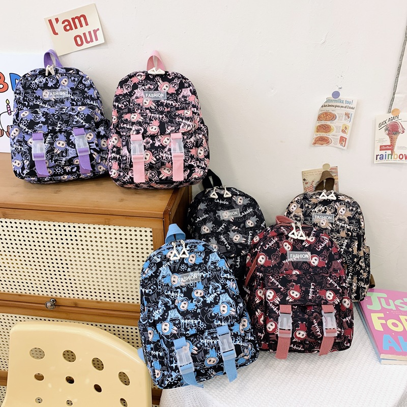 2024ins New cartoon cute backpack for kindergartens, primary school students and children, large-capacity personalized printed schoolbag full figure
