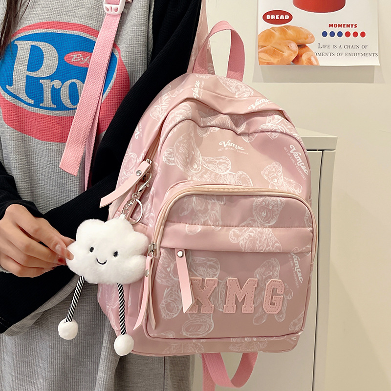 Children's Spring Outing and study Tour Hot mom with Kids small backpack 2024 Spring/Summer New Style Sweet and cute girl backpack small size full figure