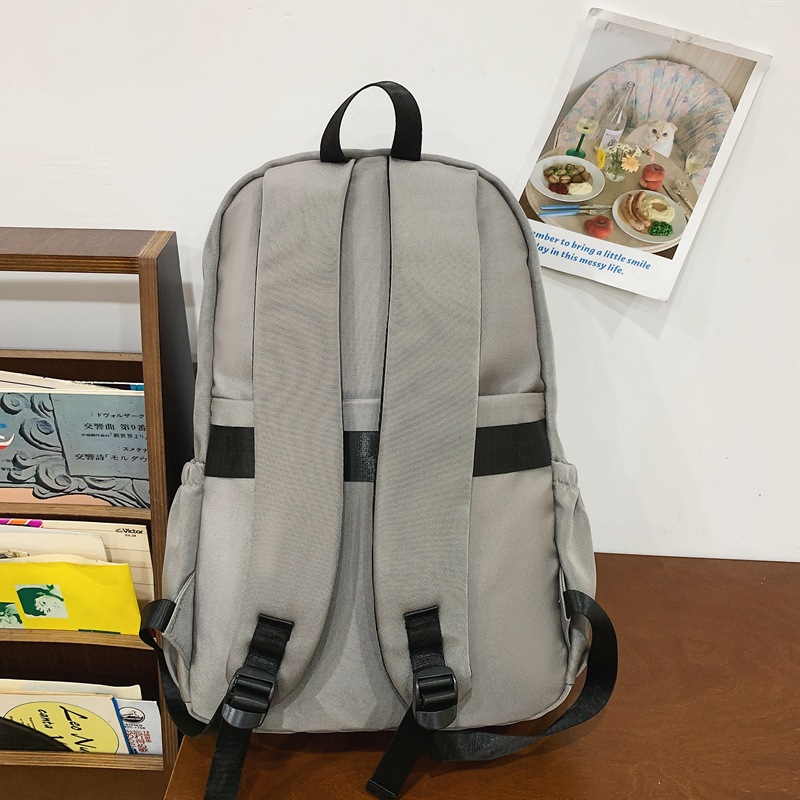 Korean style ins trendy large-capacity backpacks for junior and senior high school students, Hong Kong style cool casual backpacks for college students and couples Specification drawing