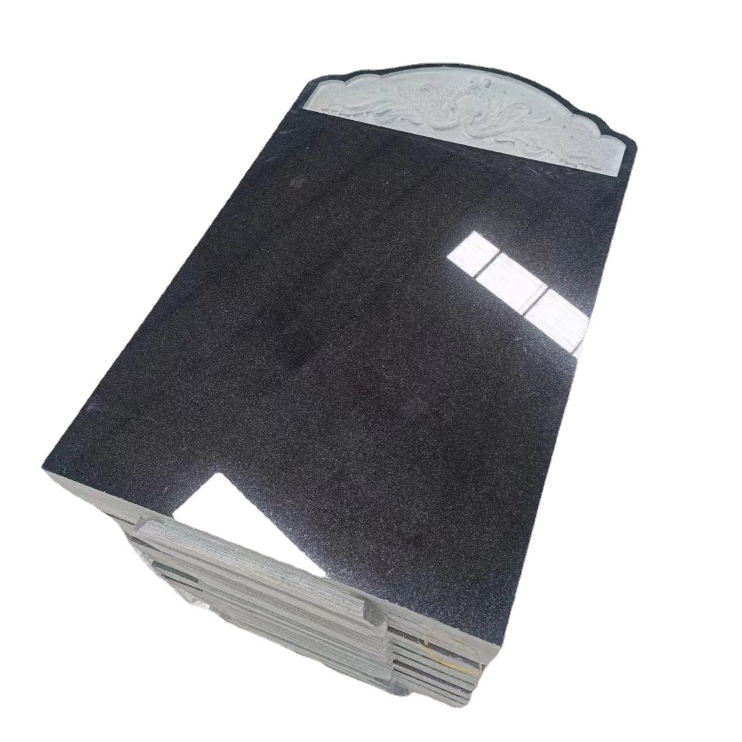Chinese black stone natural surface, Mongolian black stone water flow slab, granite courtyard floor slab, black tombstone Item Picture