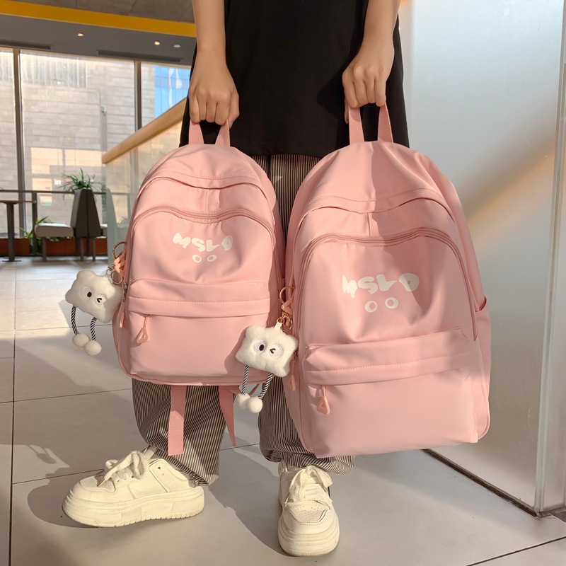 Japanese-style Instagram casual schoolbag for girls, Korean-style versatile backpack for junior high school and senior high school students, large-capacity backpack for college students details Picture