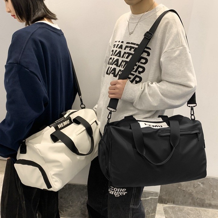 Trendy single-shoulder bag for couples, large-capacity dry and wet separation travel bag, sports and fitness, women's yoga crossbody bag full figure