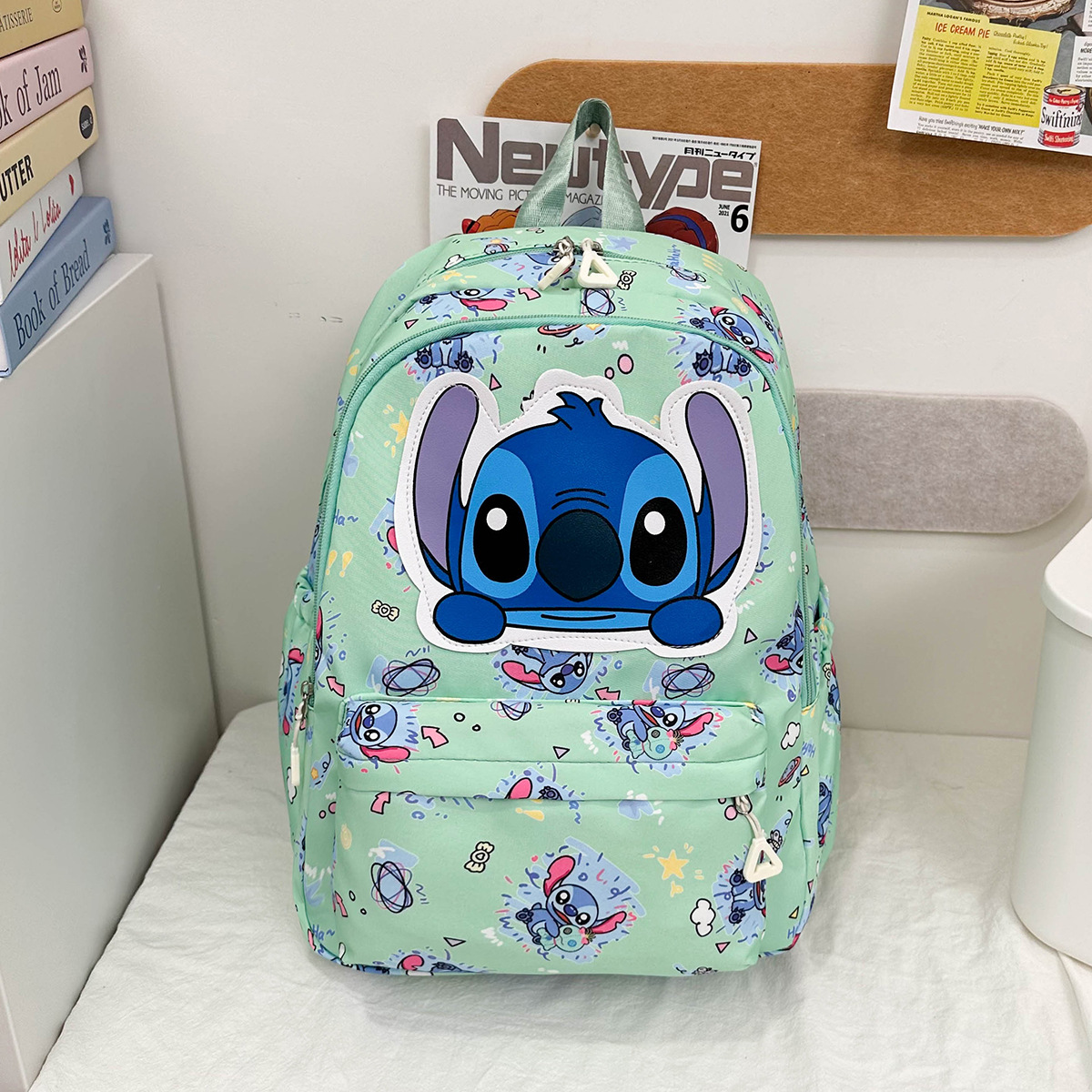 Wholesale of 2025 new style children's schoolbags, cute cartoon large-capacity backpacks for boys, girls and kindergarten babies Specification drawing