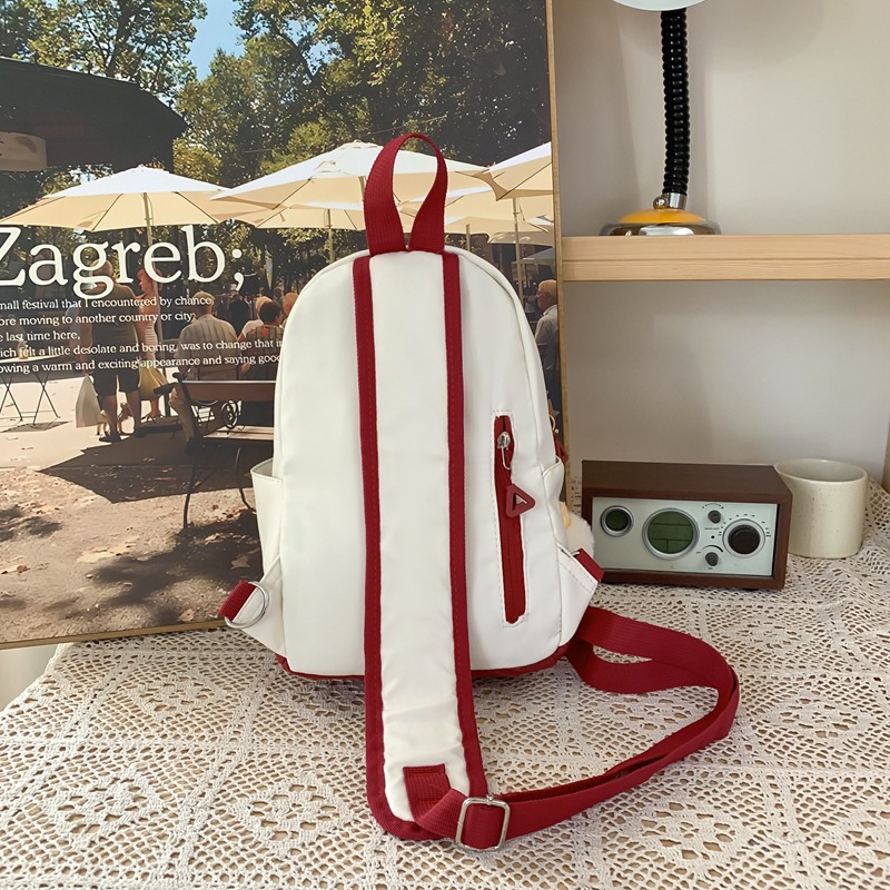 2025 New American-style retro large-capacity backpack, Korean-style trendy and versatile backpack, fashionable and casual crossbody bag Specification drawing