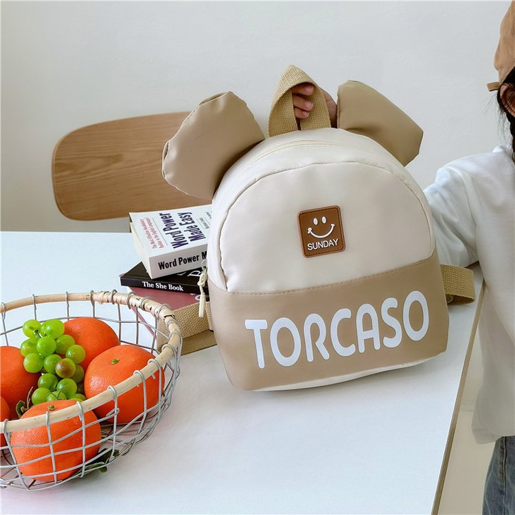 Cartoon bag, children's kindergarten mini schoolbag, cute children's baby, fashionable backpack details Picture
