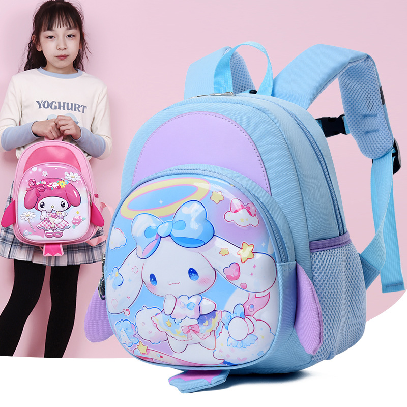 2025 New kindergarten Cartoon Kulomi Melody schoolbag Children 's girls cute 3-5-6 years old backpack Specification drawing