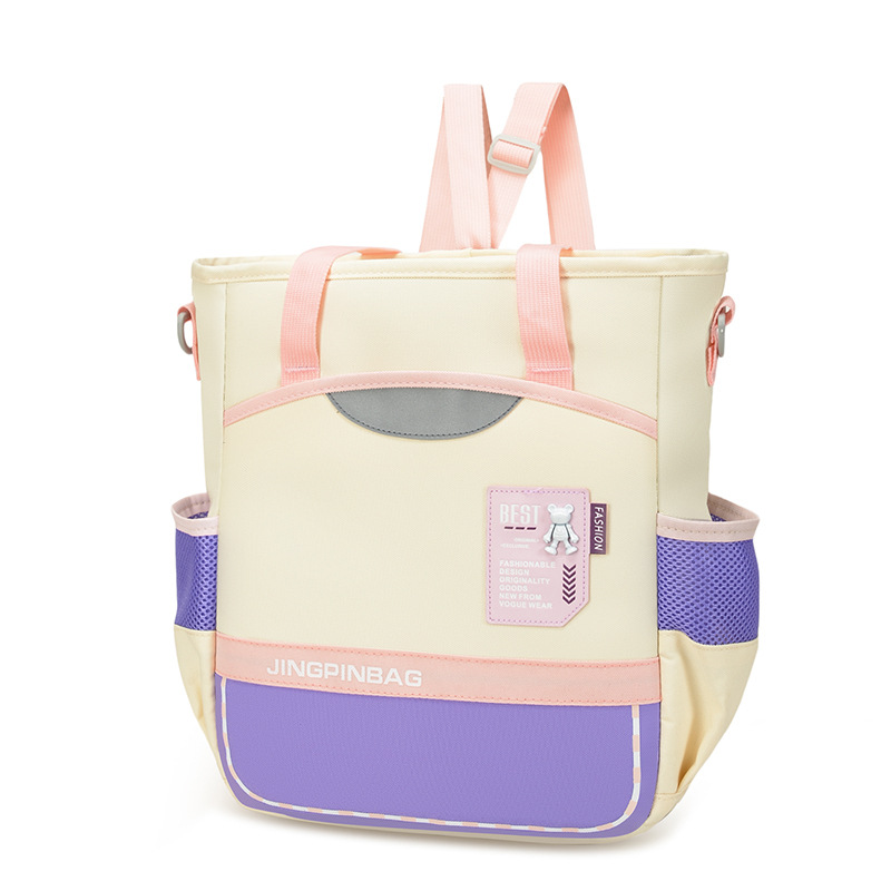 New type of primary school student tutorial bag, large-capacity middle school student hand-carried homework bag for class, sturdy and durable art crossbody bag details Picture