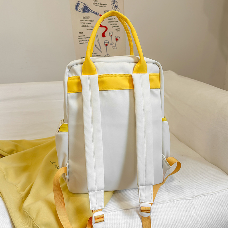 Japanese-style transparent pain bag, large capacity, high appearance level, school-style backpack, versatile hand-held tutorial bag, sweet single-shoulder bag Specification drawing