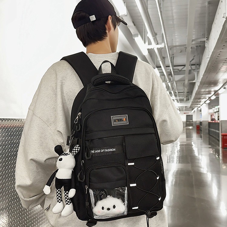 The new large-capacity student travel backpack is sturdy and durable. It is a lightweight backpack for primary and secondary school students, junior and senior high school students, and girls details Picture