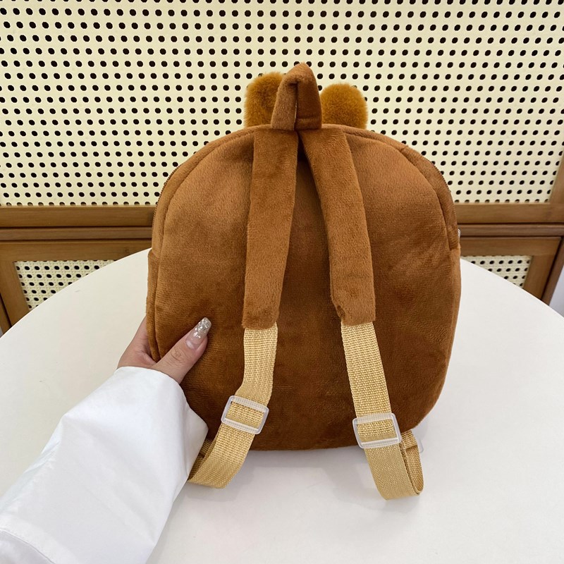 Cross-border Japanese and Korean cute plush backpacks for girls, cartoon children's backpacks, large-capacity student dolls, plush schoolbags Application Scenario