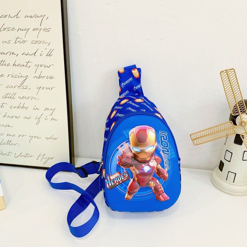 This year's new children's bags, boys' cool and fashionable cartoon coin purses, crossbody bags, outdoor casual small backpacks and chest bags details Picture