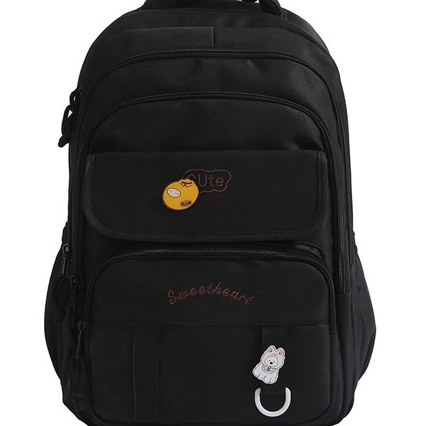 A new Japanese-style ins high-appearance-level, fresh and sweet candy-colored backpack, a simple and large-capacity backpack for junior and senior high school students Item Picture