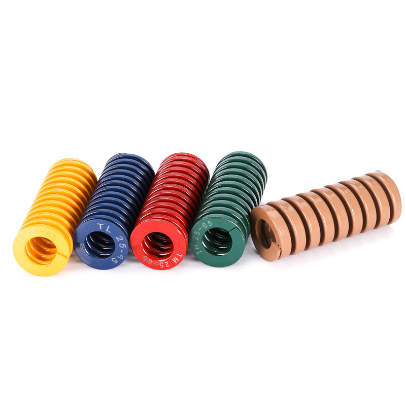 Yellow domestic Japanese standard 65MN TF high-strength flat wire compression rectangular spring for die spring compression spring Specification drawing