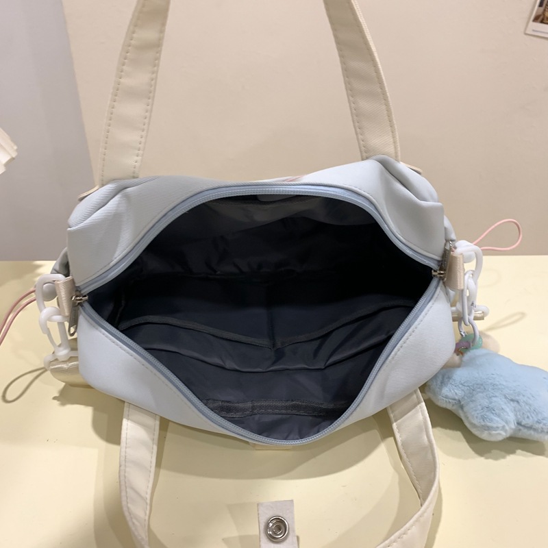 Korean Instagram-style three-in-one hand-held shoulder crossbody bag for girls, transparent and cute pain bag for girls, and single-shoulder bag for students in class Application Scenario