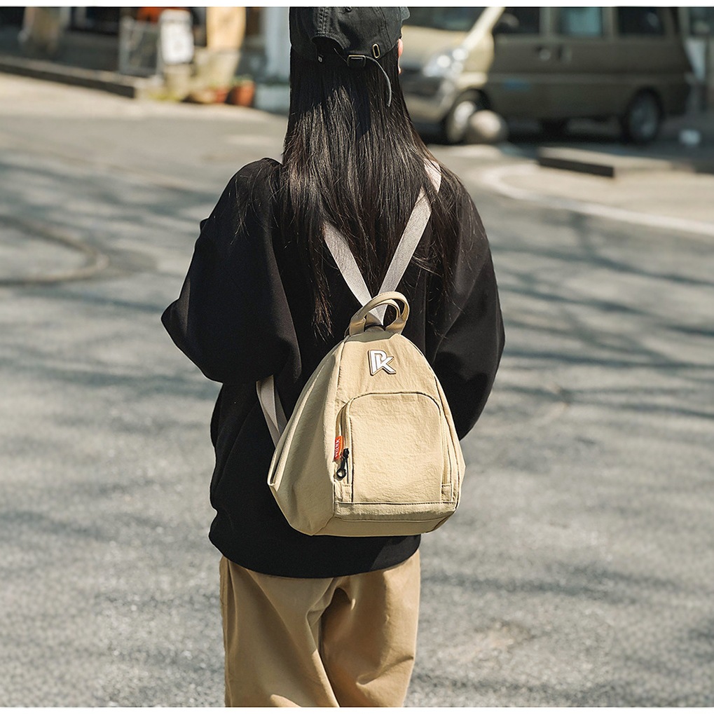 Lightweight and versatile nylon fabric bag for women 2025 new style casual and versatile backpack for spring and summer outdoor cycling crossbody full figure