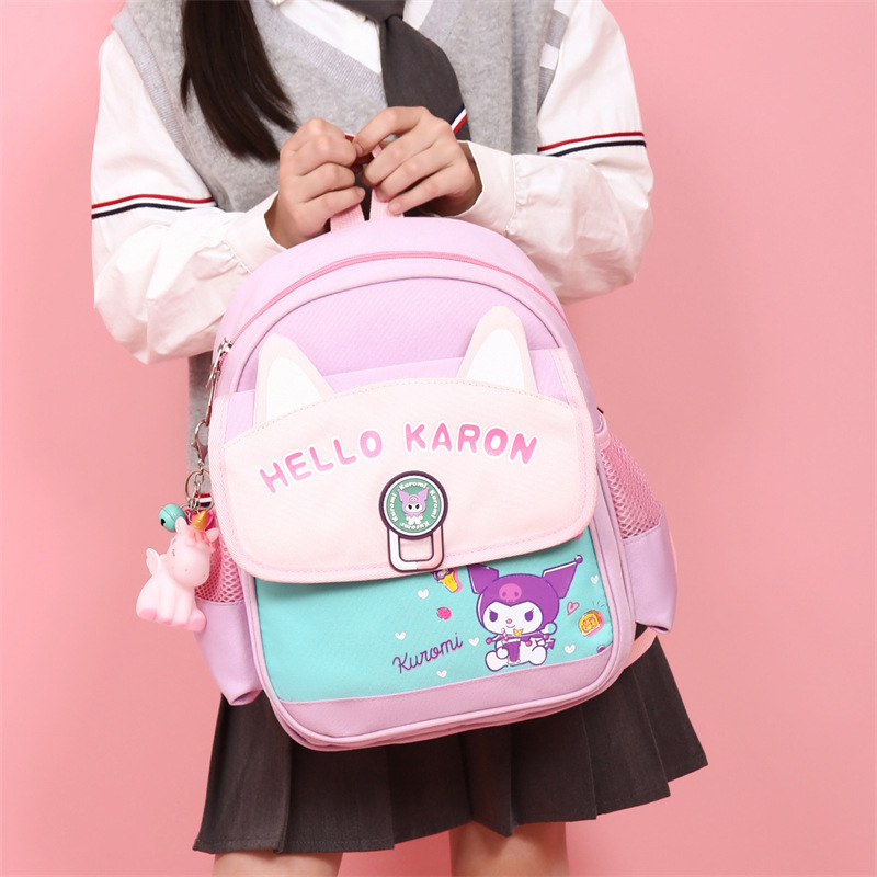 Schoolbag, preschool children's backpack, cartoon 2024 new style, large-capacity campus backpack for school enrollment details Picture