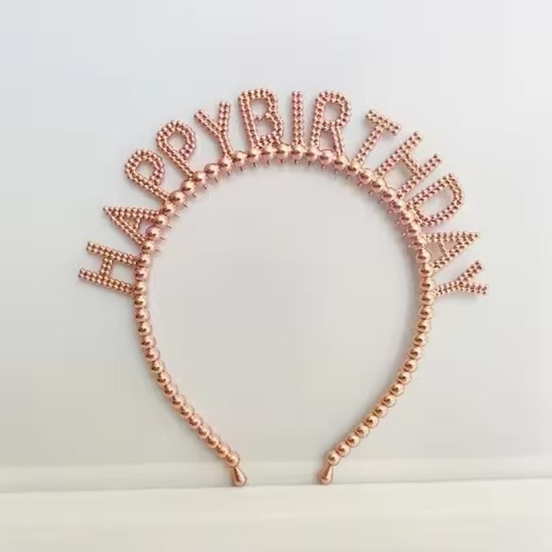 Happybiethday发箍饰品蛋糕装饰生日快乐字母派对头饰生日头箍111