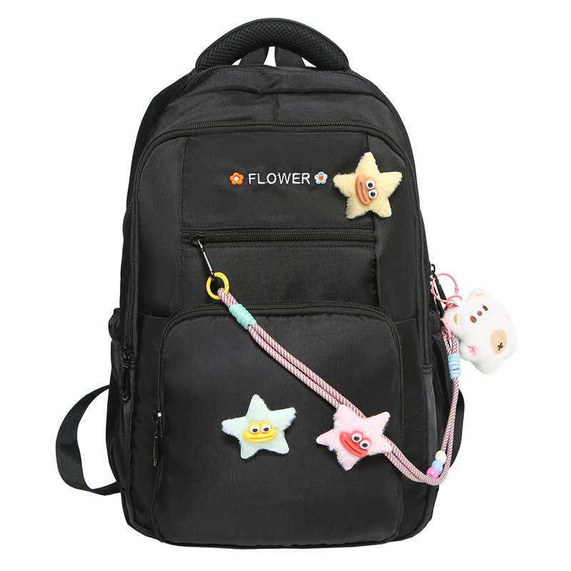 2025 New student large-capacity multi-compartment backpack, fresh college style backpack, student casual schoolbag Item Picture