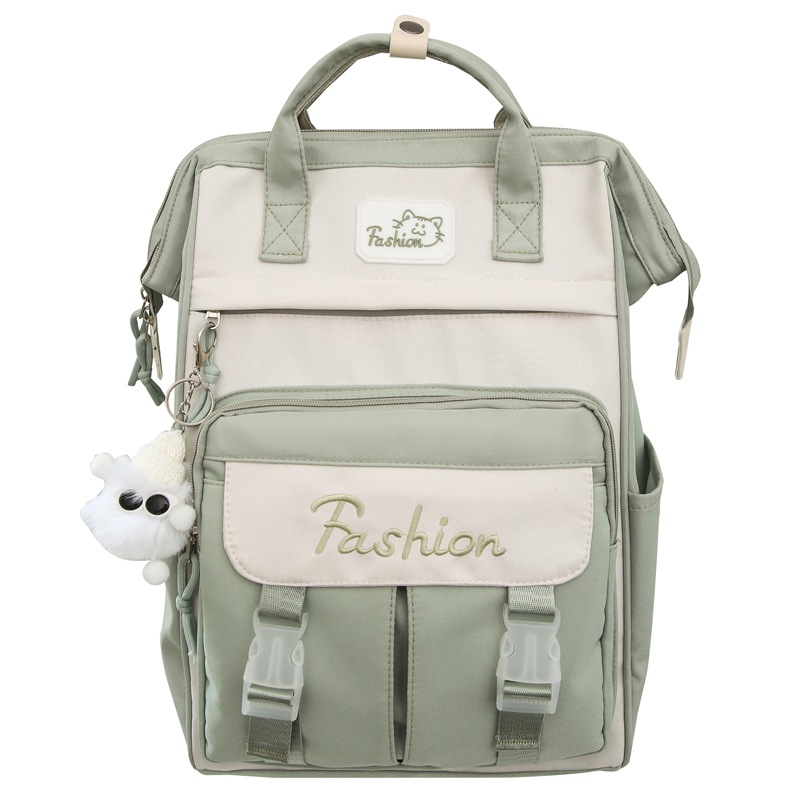 A large-capacity schoolbag with a school style for girls, a new American-style student niche schoolbag for commuting and leisure travel in 2025 Item Picture