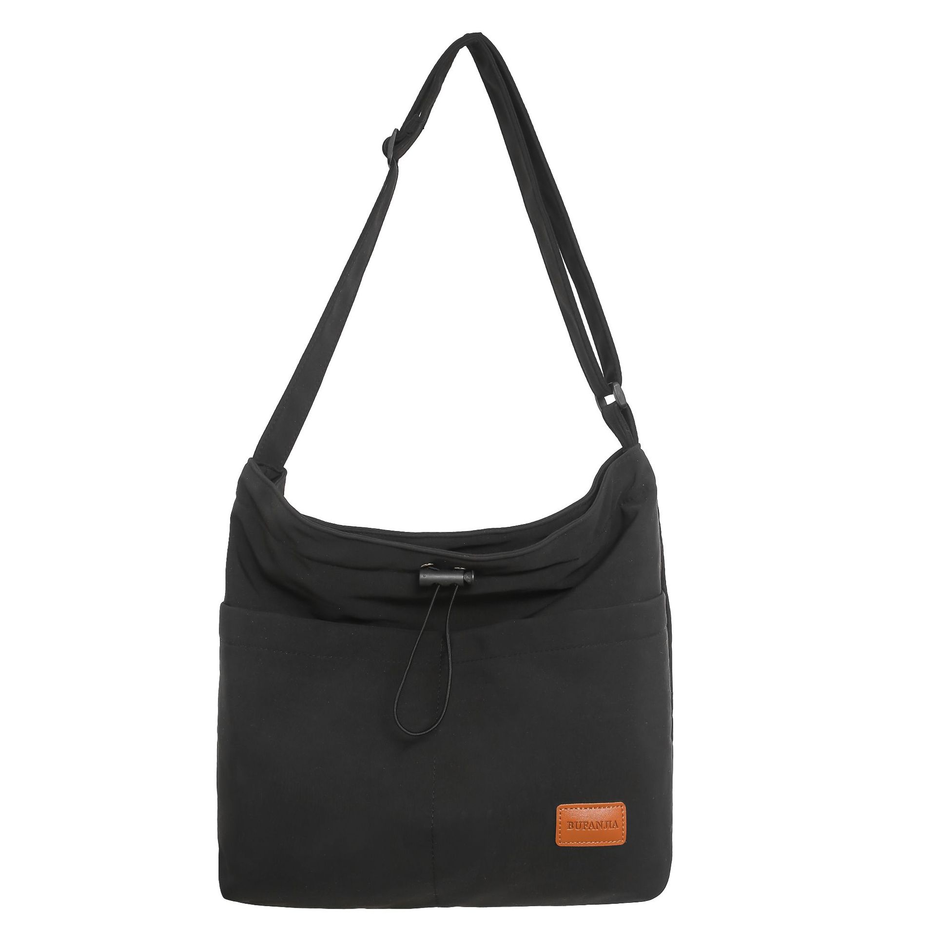 Lightweight waterproof single-shoulder crossbody bag, men's Instagram streetwear messenger bag, Japanese-style simple travel bag, college student make-up class bag Item Picture