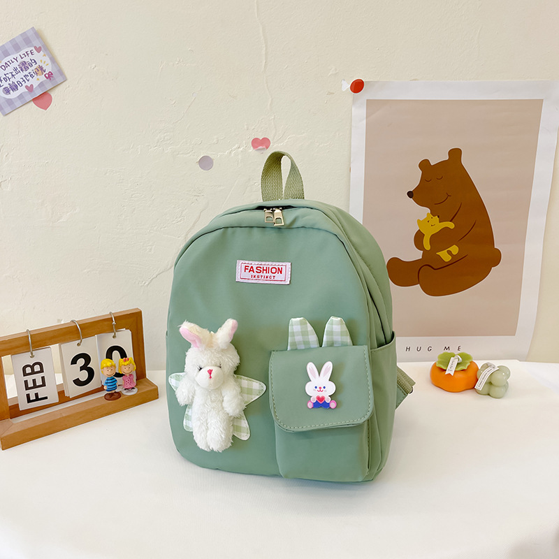 New cartoon little rabbit early education children's schoolbag, cute boys and girls for kindergarten small class, casual backpack Specification drawing